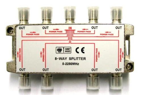 Satellite 8-way Splitter (5 - 2250MHz)